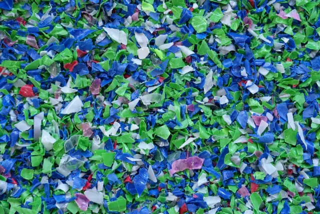 Mixed Colors flakes close-up
